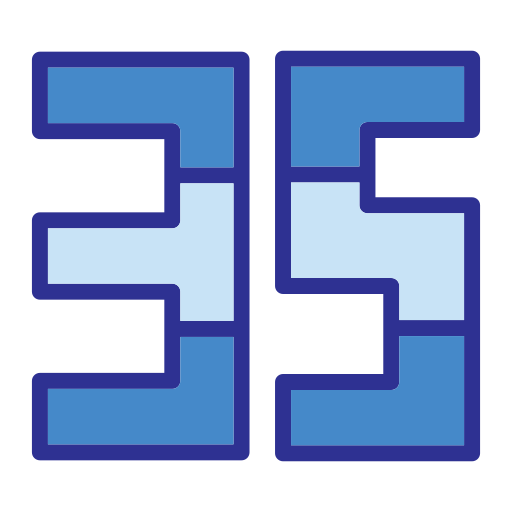 treinta y cinco Generic Blue icono