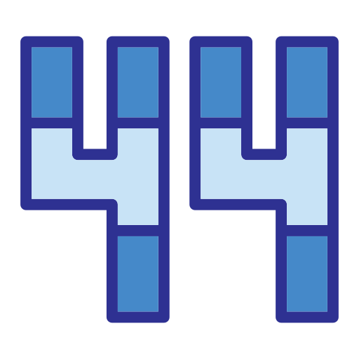 vierundvierzig Generic Blue icon