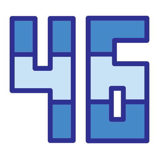 cuarenta y seis Generic Blue icono