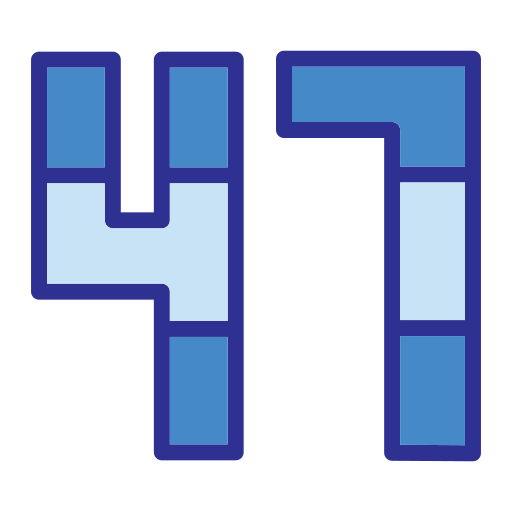 四十七 Generic Blue icon