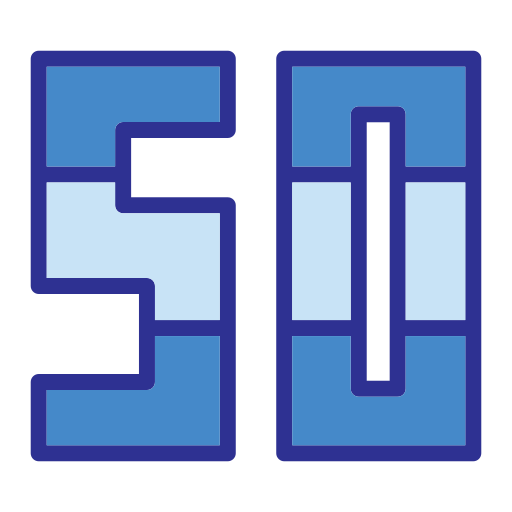 fünfzig Generic Blue icon