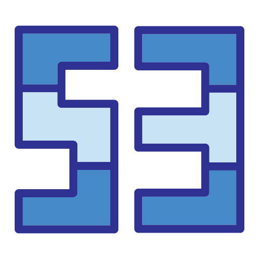 Fifty three Generic Blue icon