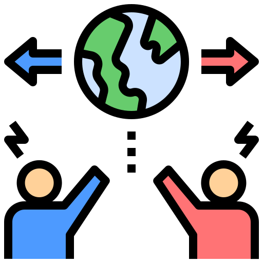konflikt Generic Outline Color ikona