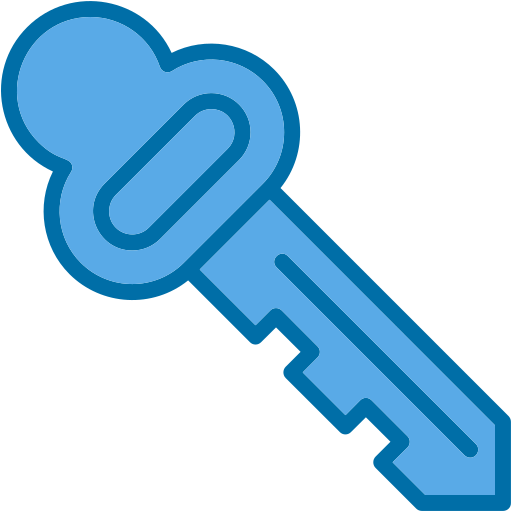 Room Key Generic Blue icon