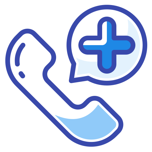 Emergency Call Generic Blue icon