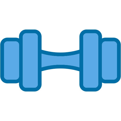 Dumbbell Generic Blue icon