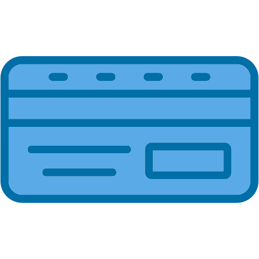 クレジットカード Generic Blue icon