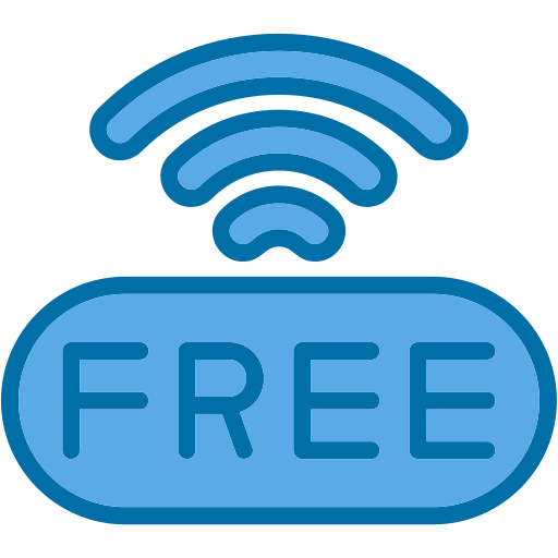 gratis wifi Generic Blue icon