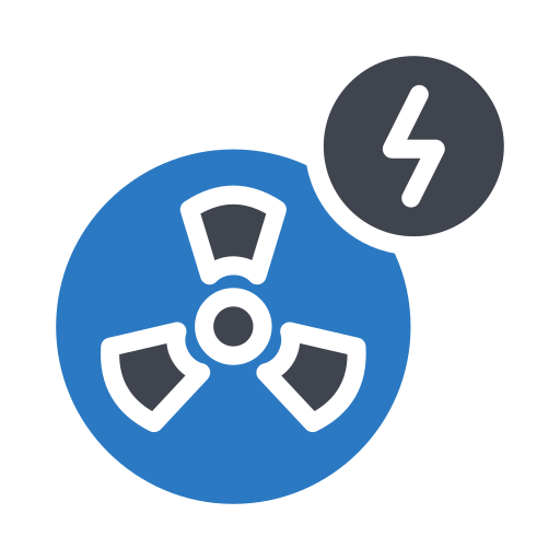 Nuclear Energy Generic Blue icon