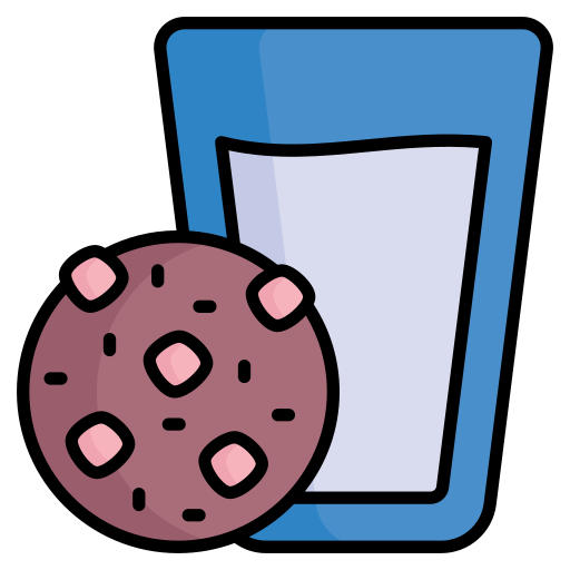 Печенье и молоко Generic Outline Color иконка