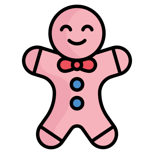 Gingerbread Generic Outline Color icon