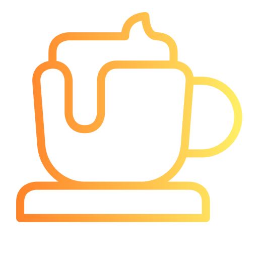 コーヒーラテ Generic Gradient icon