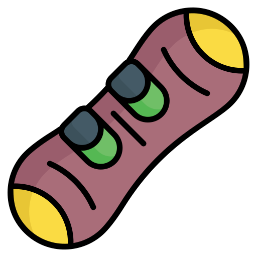 snowboard Generic Outline Color icono