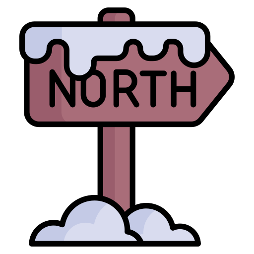 Северный полюс Generic Outline Color иконка