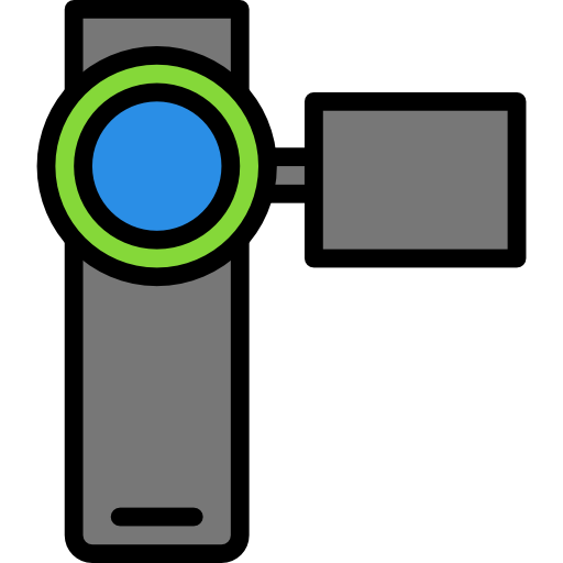 kamera Darius Dan Lineal Color ikona