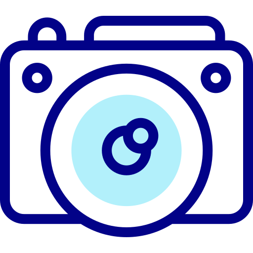 fotoapparat Detailed Mixed Lineal color icon