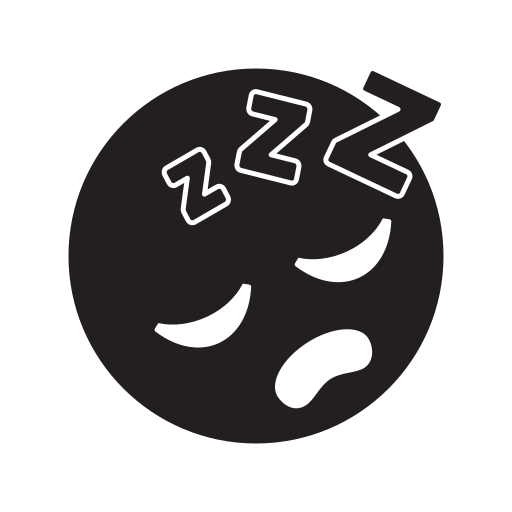 dormido Generic Glyph icono