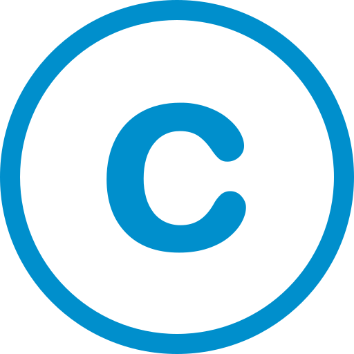 문자 c Generic Blue icon