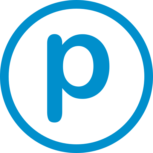 Letter P Generic Blue icon