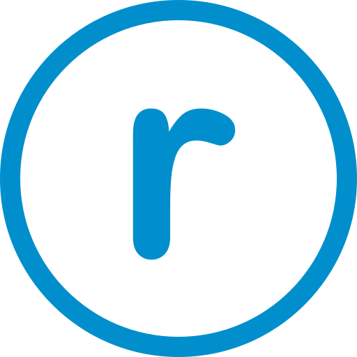 lettera r Generic Blue icona
