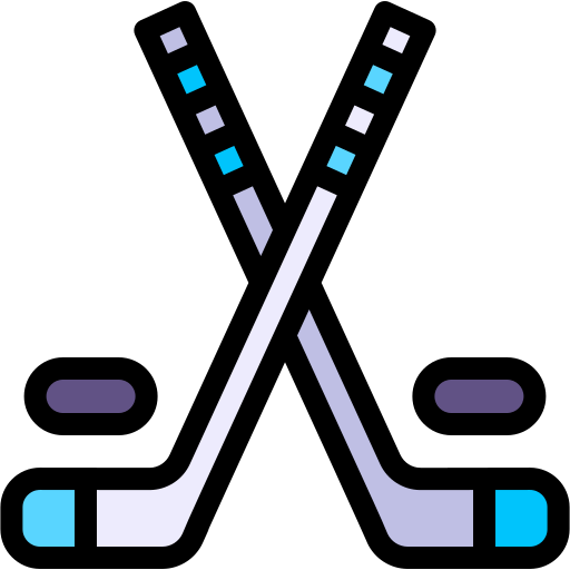 Ice Hockey Generic Outline Color icon