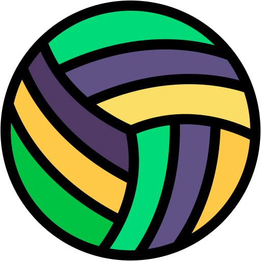 volleyball Generic Outline Color icon