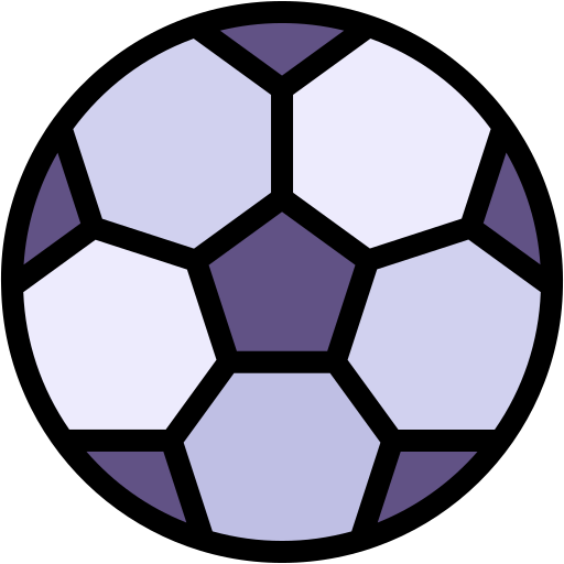 fußball Generic Outline Color icon