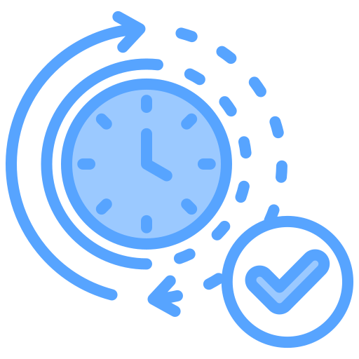 Time check Generic Blue icon