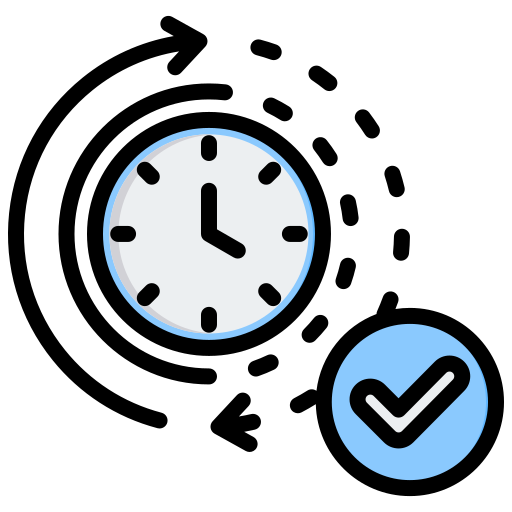 kontrola czasu Generic Outline Color ikona