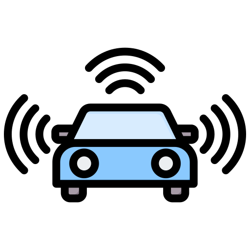 autonomiczny samochód Generic Outline Color ikona