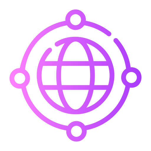 글로벌 네트워크 Generic Gradient icon