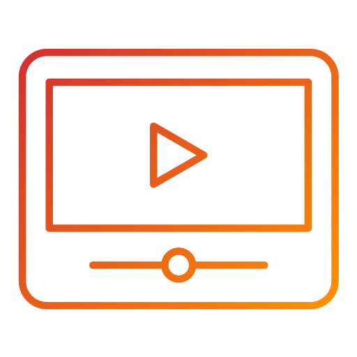 Video player Generic Gradient icon