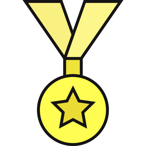 médaille Generic Outline Color Icône