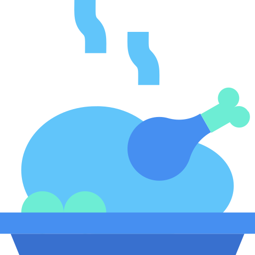 poulet rôti Generic Blue Icône