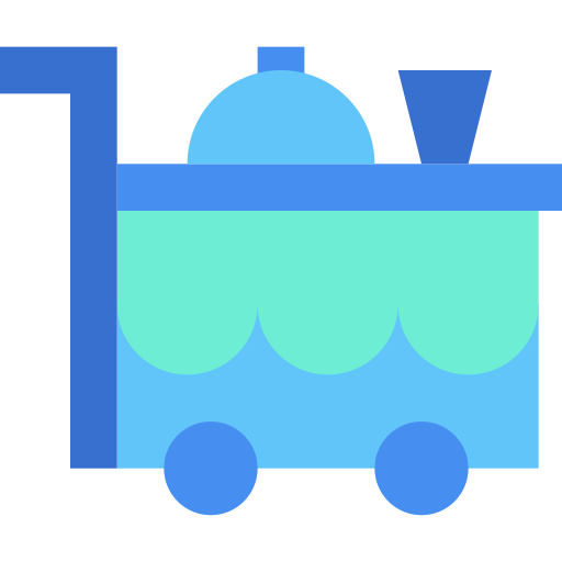 Serving cart Generic Blue icon