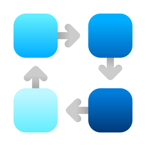 diagramma Generic Flat Gradient icona