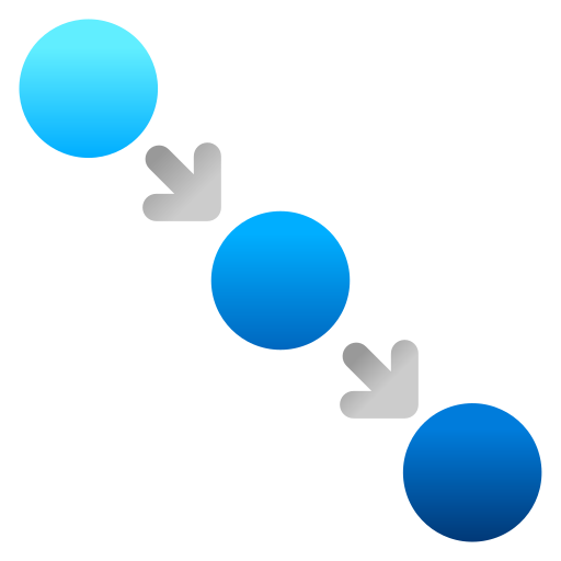 diagrama de flujo Generic Flat Gradient icono