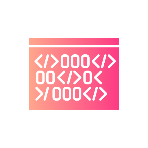 codice binario Generic Flat Gradient icona