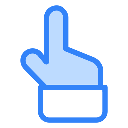 포인팅 Generic Blue icon