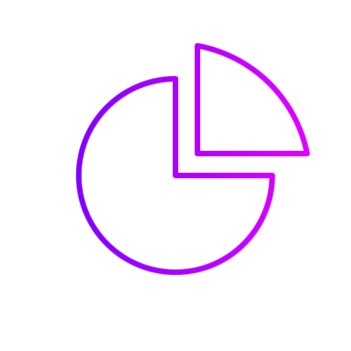 파이 차트 Generic Gradient icon