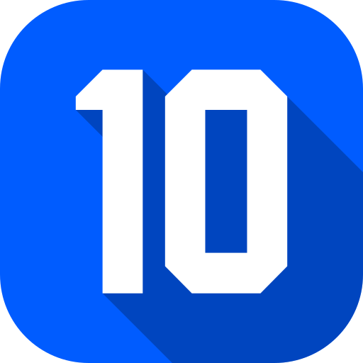 numero 10 Generic Flat icono