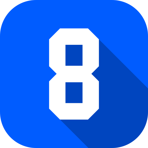 숫자 8 Generic Flat icon
