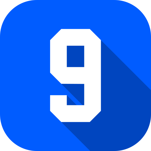 번호 9 Generic Flat icon