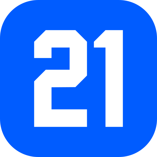 nummer 21 Generic Blue icon