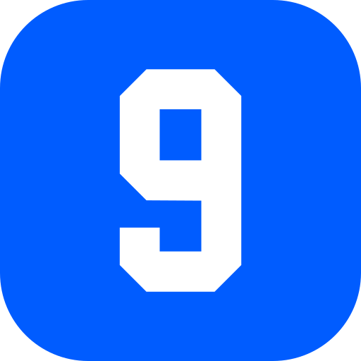 numer 9 Generic Blue ikona