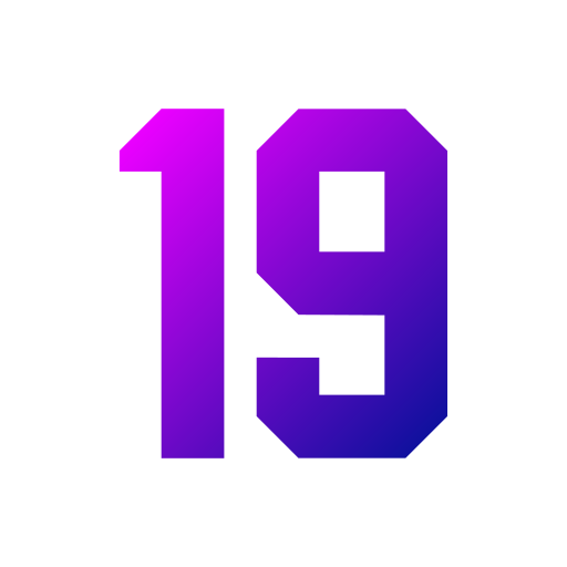 nummer 19 Generic Flat Gradient icon