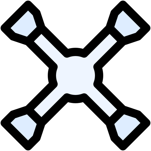 klucz krzyżowy Generic Outline Color ikona