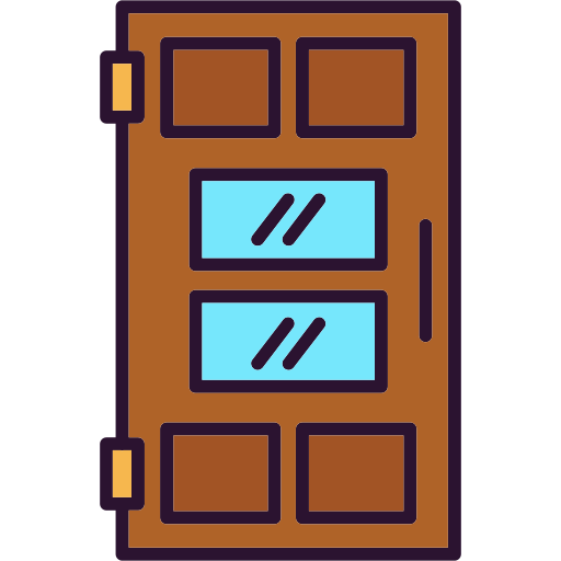 drzwi Generic Outline Color ikona