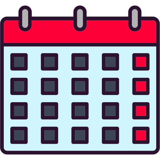 calendario Generic Outline Color icono