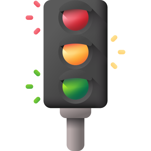 Traffic Light 3D Color icon